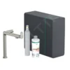Hansgrohe Aqittura M91 - Grifo De Fregadero, SodaSystem, SBox, Aspecto De Acero Inoxidable 76810800