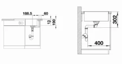 Blanco Axia III 45 - Fregadero De Silgranite, 780x510 Mm, Con Control De Desagüe Y Con Accesorios, Negro 525840 -Cocina Tienda De Ventas 6bec698f7f9377f8522b9f85