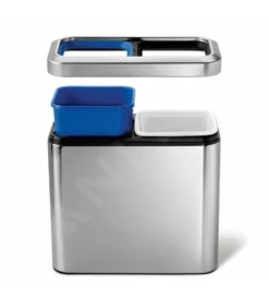 Simplehuman Cubos De Basura - Cubo Abierto Para Residuos Clasificados 20 L, Acero Inoxidable Cepillado CW1470 -Cocina Tienda De Ventas 6e742928079bfc9452622d83