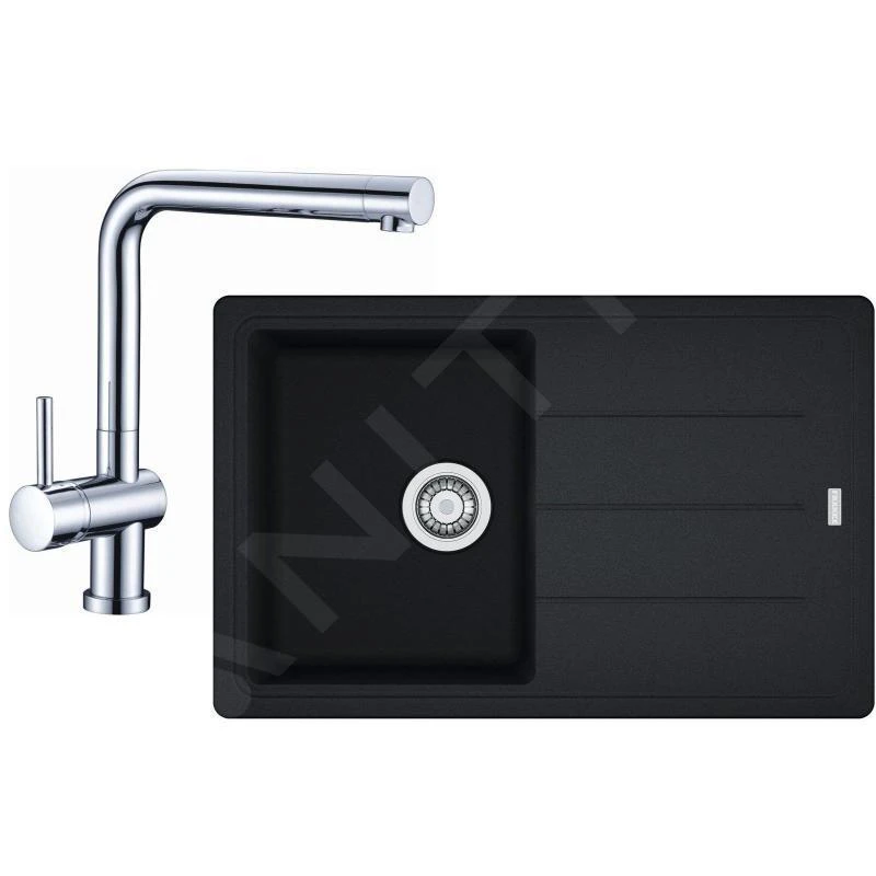 Franke Conjuntos De Cocina - Conjunto De Cocina G97, Fregadero De Granito BFG 611-78, ónix + Grifo SAMOA, Cromo 114.0439.152 1 Franke Conjuntos De Cocina - Conjunto De Cocina G97, Fregadero De Granito BFG 611-78, ónix + Grifo SAMOA, Cromo 114.0439.152