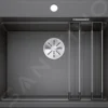 Blanco Etagon 6 - Fregadero De Silgranite, 600x510 Mm, Con Correderas, InFino, Antracita 524529