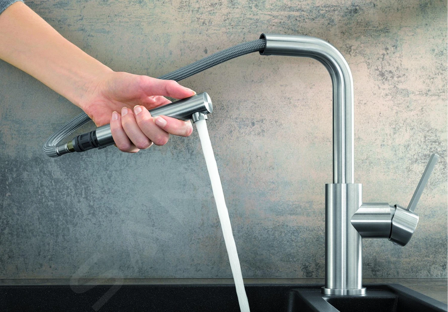 Blanco Lanora S-F - Grifo De Fregadero Con Salida Extraíble, Plegable Bajo Ventana, Acero Inoxidable Cepillado 526180 4 Blanco Lanora S-F - Grifo De Fregadero Con Salida Extraíble, Plegable Bajo Ventana, Acero Inoxidable Cepillado 526180 - Imagen 4