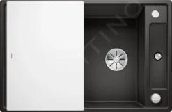 Blanco Axia III 45 - Fregadero De Silgranite, 780x510 Mm, Con Control De Desagüe Y Con Accesorios, Negro 525840 -Cocina Tienda De Ventas 747711b440a58cb47dfe9376