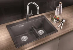 Blanco Pleon 6 Split - Fregadero De Silgranite, 615x510 Mm, Negro 525955 -Cocina Tienda De Ventas 768598c77a5f68095b0141cd