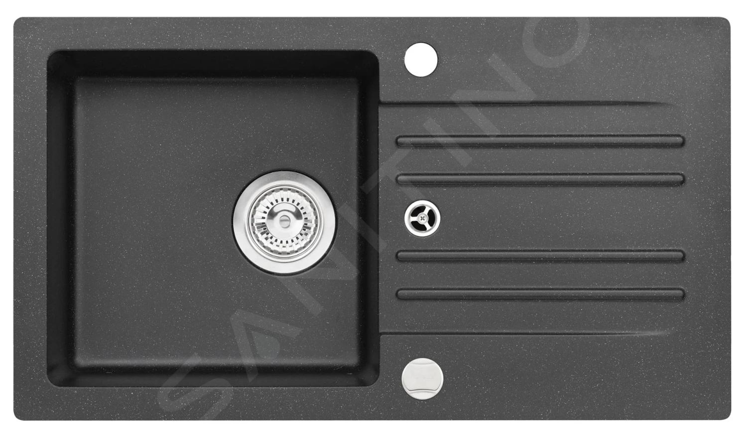 Alveus Conjuntos De Cocina - Conjunto De Fregadero De Granito Cortina 140 Y Grifo Tonia, Carbon SETA735 3 Alveus Conjuntos De Cocina - Conjunto De Fregadero De Granito Cortina 140 Y Grifo Tonia, Carbon SETA735 - Imagen 3