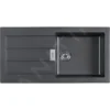 Franke Sirius 2.0 - Fregadero De Tectonite S2D 611-100, 1000x500 Mm, Negro 143.0613.661
