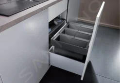 Blanco Flexon II - Cubo De Basura Extraíble, Con Separación, Capacidad 45 L 521472 -Cocina Tienda De Ventas 7cfe14e2b28102f6664e5972