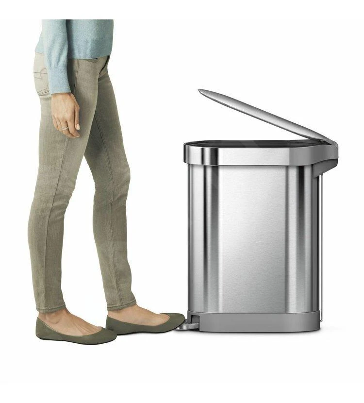 Simplehuman Cubos De Basura - Cubo De Basura Slim 45 L, Acero Inoxidable Cepillado CW2044 7 Simplehuman Cubos De Basura - Cubo De Basura Slim 45 L, Acero Inoxidable Cepillado CW2044 - Imagen 7