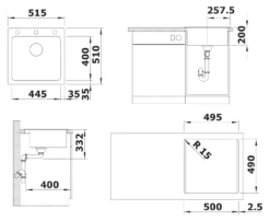 Blanco Naya 5 - Fregadero De Silgranite, 515x510 Mm, Aluminium 526581 5 Blanco Naya 5 - Fregadero De Silgranite, 515x510 Mm, Aluminium 526581 -Cocina Tienda De Ventas 82c40e14298cda2660e879fd