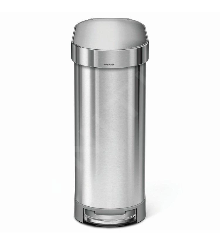 Simplehuman Cubos De Basura - Cubo De Basura Slim 45 L, Acero Inoxidable Cepillado CW2044 3 Simplehuman Cubos De Basura - Cubo De Basura Slim 45 L, Acero Inoxidable Cepillado CW2044 - Imagen 3
