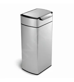 Simplehuman Cubos De Basura - Cubo De Basura 40 L, Touch-bar, Acero Inoxidable Cepillado CW2014