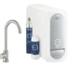Grohe Blue Home - Grifo De Fregadero Mono Connected, Con Enfriador De Agua Y Filtro, Supersteel 31498DC1