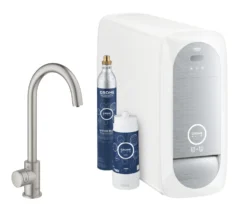 Grohe Blue Home - Grifo De Fregadero Mono Connected, Con Enfriador De Agua Y Filtro, Supersteel 31498DC1