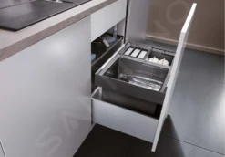 Blanco Flexon II - Cubo De Basura Extraíble, Con Separación, Capacidad 46 L 521473 -Cocina Tienda De Ventas 91fe934210d1ca9b98fba614