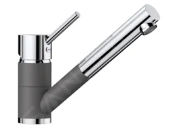 Blanco Antas S - Grifo De Fregadero Con Salida Extraíble, Roca Gris/cromo 518794