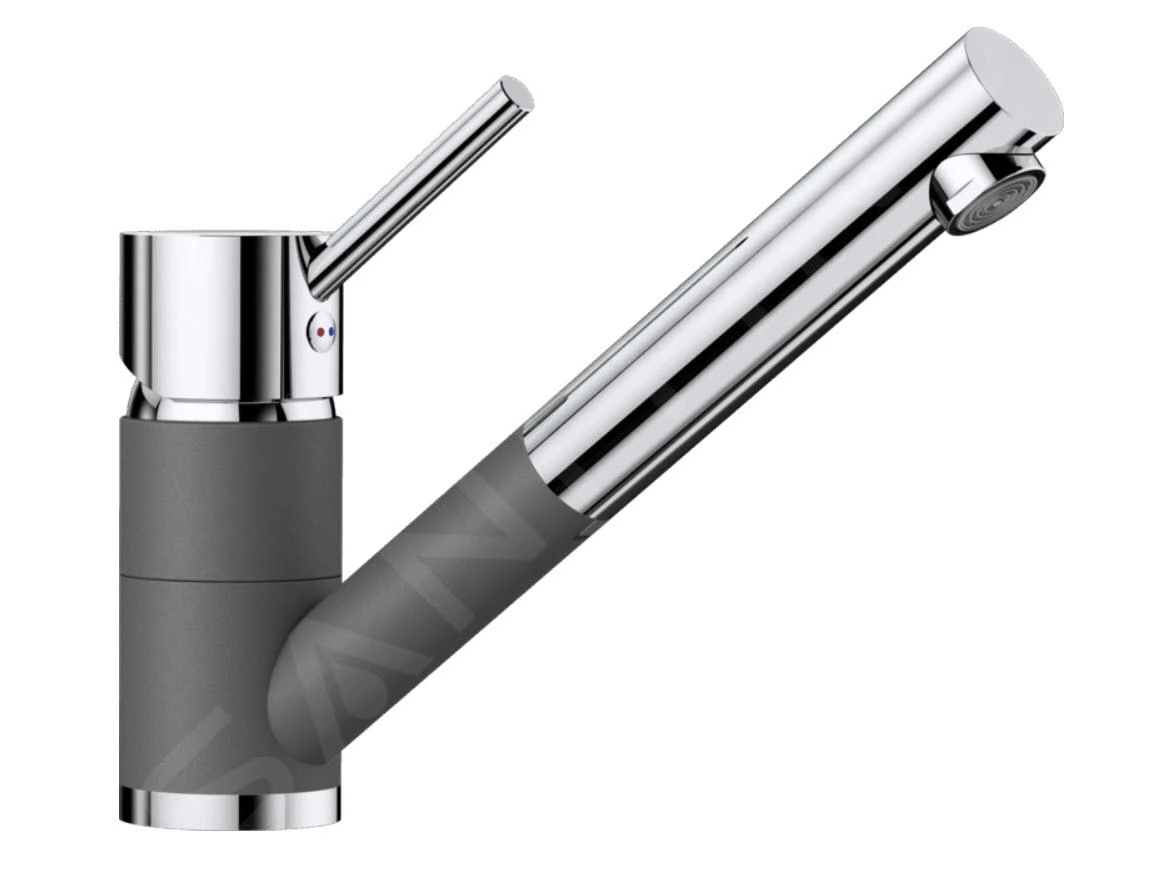 Blanco Antas S - Grifo De Fregadero Con Salida Extraíble, Roca Gris/cromo 518794 1 Blanco Antas S - Grifo De Fregadero Con Salida Extraíble, Roca Gris/cromo 518794