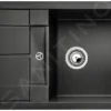 Blanco Metra 45 - Fregadero De Silgranite, 680x500 Mm, Compact, Negro 525912