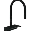 Hansgrohe M81 - Grifo De Fregadero Aquno Select 170 Con Ducha Extraíble Y Chorro Plano, Negro Mate 73837670