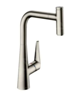 Hansgrohe Talis Select M51 - Grifo Monomando De Fregadero 300 Con Caño Extraíble, Aspecto De Acero Inoxidable 72821800