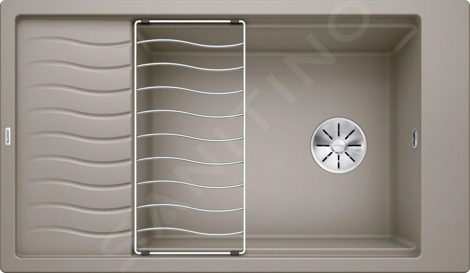 Blanco Elon XL 8 - Fregadero De Silgranite, 860x500 Mm, Con Accesorios, InFino, Tartufo 524867 1 Blanco Elon XL 8 - Fregadero De Silgranite, 860x500 Mm, Con Accesorios, InFino, Tartufo 524867