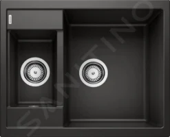 Blanco Metra 6 - Fregadero De Silgranite, 615x500 Mm, Negro 525923