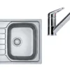 Franke Conjuntos De Cocina - Conjunto N77, Fregadero De Acero Inoxidable SKN 611-63 Y Grifo FC 9547.031, Acero Inoxidable/cromo 101.0618.838