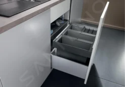 Blanco Flexon II - Cubo De Basura Extraíble, Con Separación, Capacidad 42 L 521474 -Cocina Tienda De Ventas 9df4561855e3fe048076a164