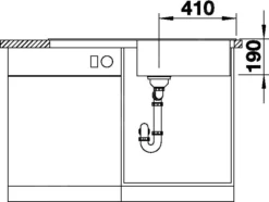 Blanco Sona XL 6 - Fregadero De Silgranite, 1000x500 Mm, Negro 525977 -Cocina Tienda De Ventas aba836f46fed51ffd427a6e6
