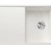 Blanco Axia III 5 - Fregadero De Silgranite, 915x510 Mm, Con Control De Desagüe Y Accesorios, InFino, Blanco 523219