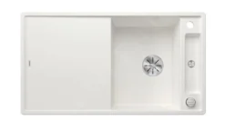 Blanco Axia III 5 - Fregadero De Silgranite, 915x510 Mm, Con Control De Desagüe Y Accesorios, InFino, Blanco 523219