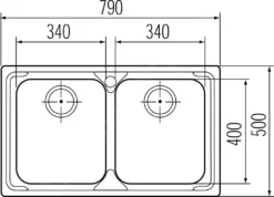 Franke Logica - Fregadero De Acero Inoxidable LLX 620, 790x500 Mm 101.0199.870 -Cocina Tienda De Ventas b3e5f2d15bba26e384b3d5a6