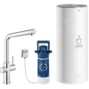 Grohe Red - Grifo De Fregadero Duo Con Calentamiento De Agua Y Filtro, Tanque L, Cromo 30325001