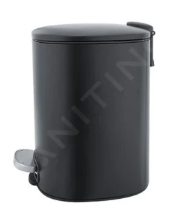 Nimco Cubos De Basura - Cubo De Basura 5 L, Negro Mate KOS 9005-90 -Cocina Tienda De Ventas ba79bbeaab9122d5b948e3de