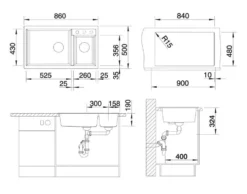 Blanco Metra 9 - Fregadero De Silgranite, 860x500 Mm, Gris 527304 -Cocina Tienda De Ventas bcfb16ff91aba61b1c6dbcca