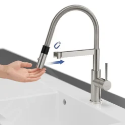 Villeroy & Boch Steel Expert Compact - Grifo De Fregadero Con Brazo Flexible Y Ducha, Antracita 92730005 -Cocina Tienda De Ventas be5072c0093d3309390220d5 1