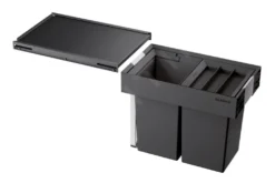 Blanco Flexon II - Papelera Incorporada, Dividida, Volumen 16 L 521467