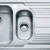 Franke Logica - Fregadero De Acero Inoxidable LLX 651/2, 1000x500 Mm 101.0120.189