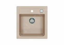 Alveus Atrox - Fregadero De Granito 470x500 Mm, Con Control De Desagüe, Terra 1131987