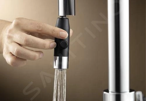 Blanco Carena S - Grifo De Fregadero Con Ducha Extraíble, Alumunio/cromo 521360 3 Blanco Carena S - Grifo De Fregadero Con Ducha Extraíble, Alumunio/cromo 521360 - Imagen 3