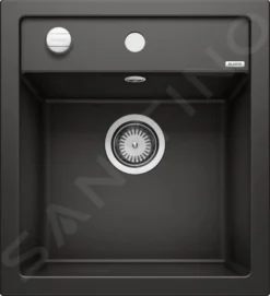 Blanco Dalago 45 - Fregadero De Silgranite, 465x510 Mm, Con Control De Desagüe, Negro 525869