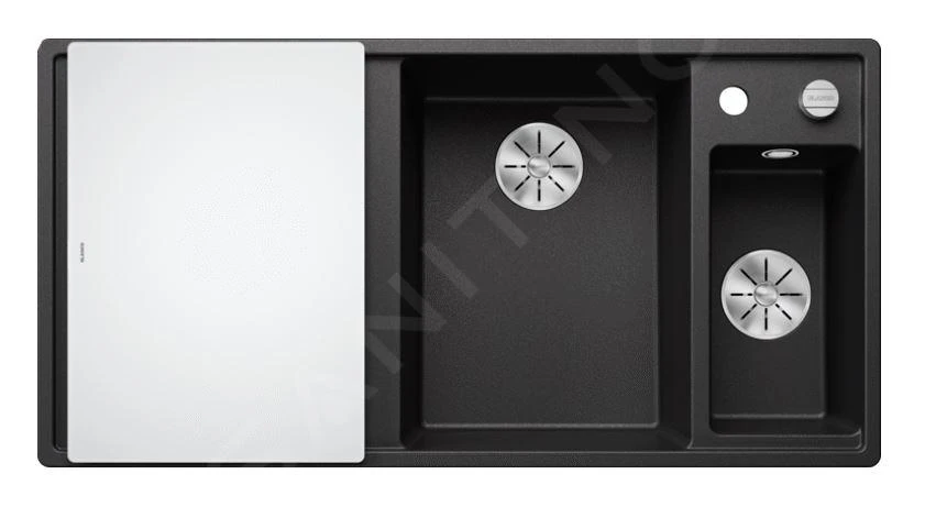 Blanco Axia III 6 - Fregadero De Silgranite, 1000x510 Mm, Con Control De Desagüe Y Accesorios, InFino, Antracita 523472 3 Blanco Axia III 6 - Fregadero De Silgranite, 1000x510 Mm, Con Control De Desagüe Y Accesorios, InFino, Antracita 523472 - Imagen 3