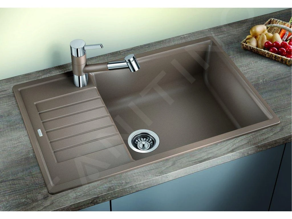 Blanco Zia XL 6 - Fregadero De Silgranite, 780x500 Mm, Compact, Aluminio 523275 3 Blanco Zia XL 6 - Fregadero De Silgranite, 780x500 Mm, Compact, Aluminio 523275 - Imagen 3