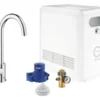 Grohe Blue Professional - Grifo De Fregadero Mono Con Enfriador De Agua Y Filtro, Cromo 31302002