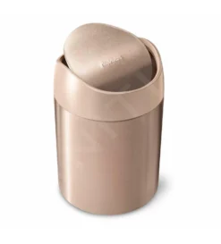 Simplehuman Cubos De Basura - Cubo De Basura Mini Para Mesa 1,5 L, Rose Gold CW2085