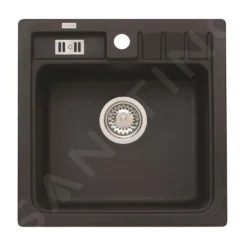 Alveus Niagara - Fregadero De Granito 465x465 Mm, Carbon 1089484