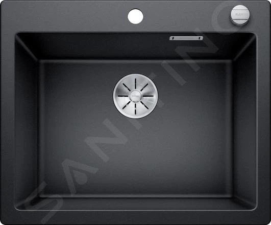 Blanco Pleon 6 - Fregadero De Silgranite, 615x510 Mm, Con Control De Desagüe, Negro 525954 1 Blanco Pleon 6 - Fregadero De Silgranite, 615x510 Mm, Con Control De Desagüe, Negro 525954