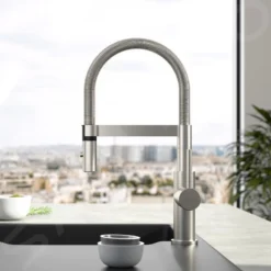 Villeroy & Boch Steel Expert Compact - Grifo De Fregadero Con Brazo Flexible Y Ducha, Acero Inoxidable 927300LC -Cocina Tienda De Ventas cf10c760537d8d5a154527b0