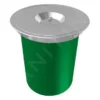 Franke KEA - Cubo De Basura Integrado E12, Verde/acero Inoxidable 134.0035.042