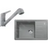 Franke Conjuntos De Cocina - Conjunto De Cocina G118, Fregadero De Fragranite BSG 611-62 + Grifo FC 9547.084, Piedra Gris 114.0440.850