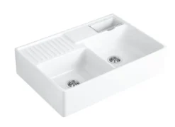 Villeroy & Boch Fregaderos - Fregadero Cerámico 895x630 Mm Con Desagüe, CeramicPlus, Blanco Alpino 632392R1